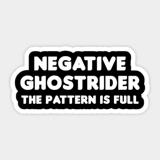 Negative Ghostrider Sticker